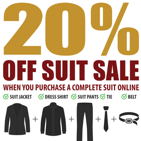 20% Off Suit Sale