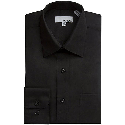 Modena Long Sleeve Dress Shirt - Black